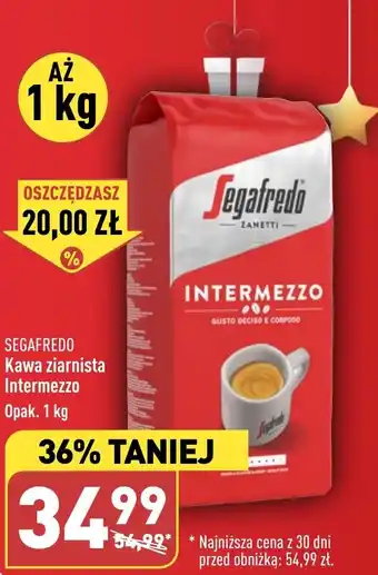 ALDI Kawa ziarnista Intermezzo 1 kg oferta