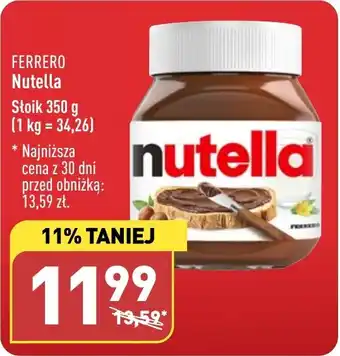 ALDI Nutella 350 g oferta