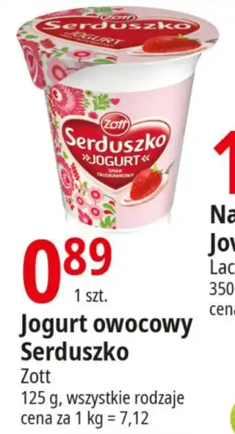 E.Leclerc Jogurt owocowy Serduszko Zott 125g oferta
