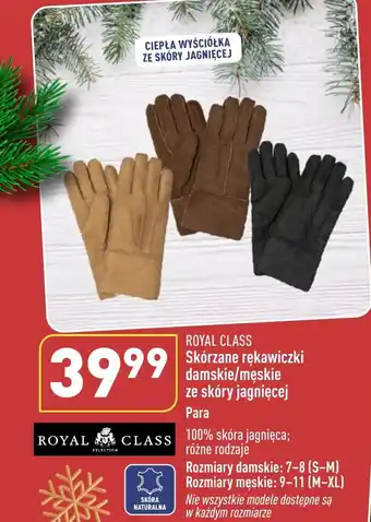 ALDI Skórzane rękawiczki damskie/męskie ze skóry jagnięcej oferta
