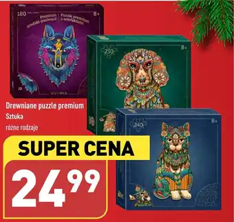 ALDI Drewniane puzzle premium oferta