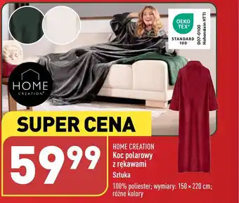ALDI Koc polarowy z rękawami oferta