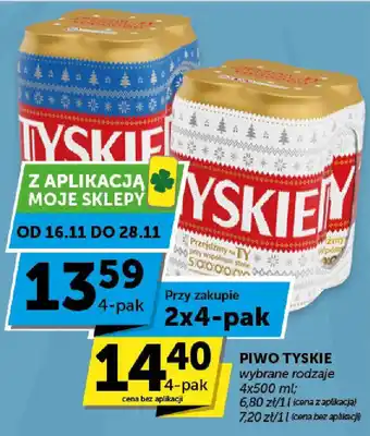 Euro Sklep PIWO TYSKIE 4x500 ml; oferta