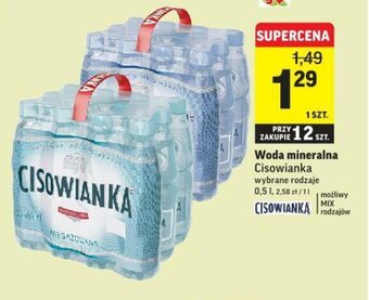 Intermarche Woda mineralna Cisowianka 0,5l oferta