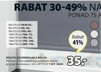 JYSK Roleta zaciemniająca bolga oferta