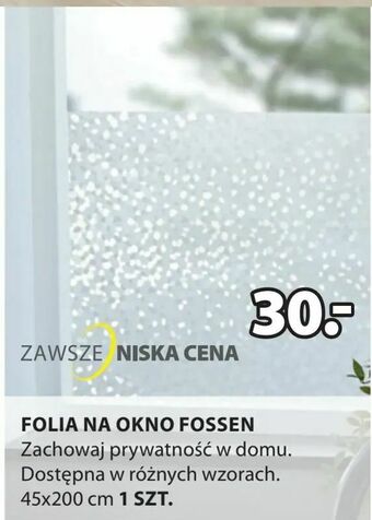 JYSK Folia na okno fossen oferta
