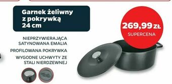 Netto Garnek żeliwny z pokrywką 24 cm oferta