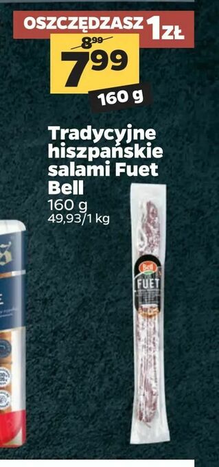 Netto Tradycyjne hiszpańskie salami Fuet Bell oferta