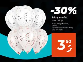 Balony z confetti różne rodzaje,