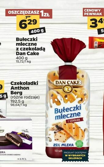 Netto Bułeczki mleczne z czekoladą Dan Cake oferta