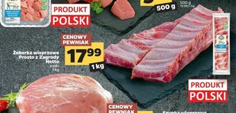 Netto Żeberka wieprzowe Prosto z Zagrody Netto oferta