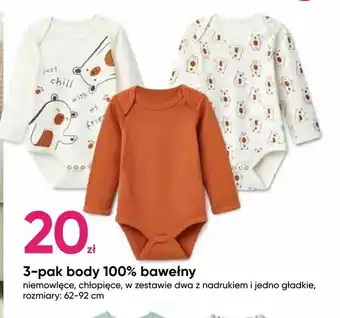 Pepco 3-pak body 100% bawełny oferta