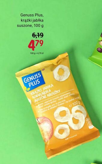 Rossmann Genuss Plus, krążki jabłka suszone, 100 g oferta
