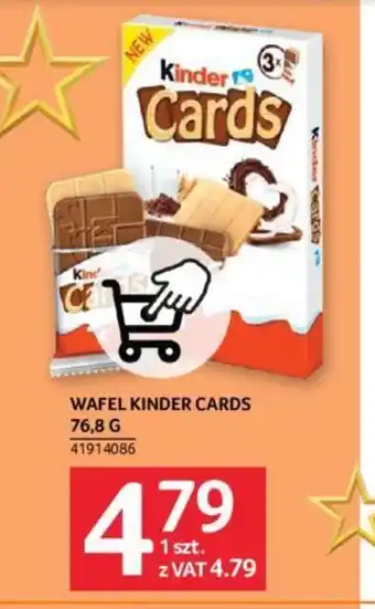 Selgros WAFEL KINDER CARDS 76,8 G oferta