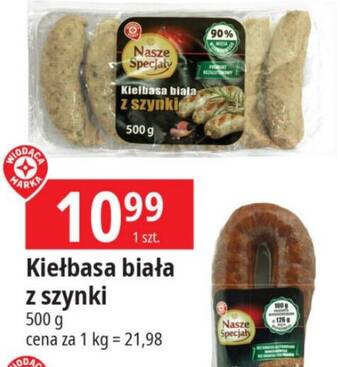E.Leclerc Kiełbasa biała z szynki 500g oferta