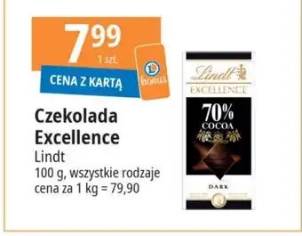 E.Leclerc Czekolada Excellence Lindt 100g oferta