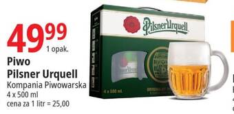 E.Leclerc Piwo Pilsner Urquell Kompania Piwowarska 4 x 500 ml oferta