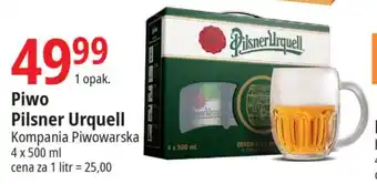 E.Leclerc Piwo Pilsner Urquell Kompania Piwowarska 4 x 500 ml oferta
