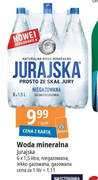 E.Leclerc Woda mineralna Jurajska 6 x 1,5l oferta