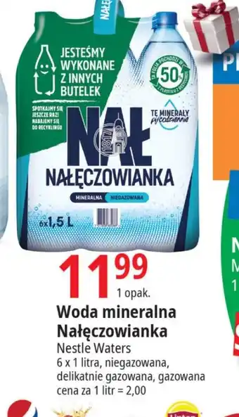 E.Leclerc Woda mineralna Nałęczowianka Nestle Waters 6 x 1l oferta