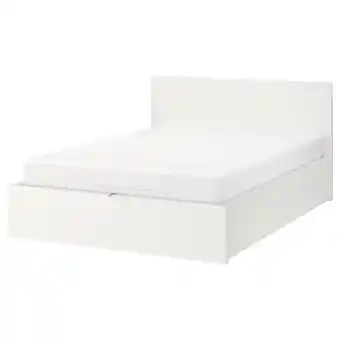 IKEA Malm łóżko z pojemnikiem, biały, 140x200 cm oferta