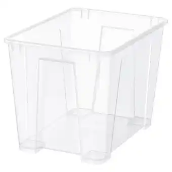 IKEA Samla pojemnik, przezroczysty, 39x28x28 cm/22 l oferta