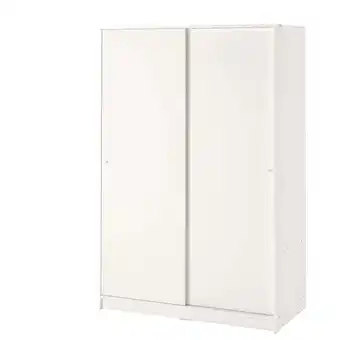 IKEA Kleppstad szafa z drzwiami przesuwanymi, biały, 117x176 cm oferta