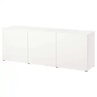 IKEA Bestå kombinacja z drzwiami, biały/lappviken biały, 180x42x65 cm oferta