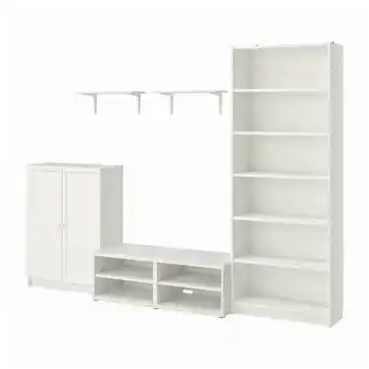 IKEA Billy / bestå szafka pod tv, biały, 280x40x202 cm oferta