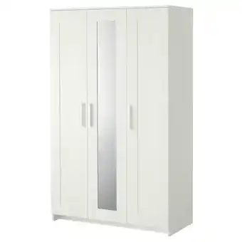 IKEA Brimnes szafa/3 drzwi, biały, 117x190 cm oferta