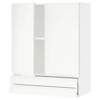 IKEA Metod / maximera sza śc 2 drz/2 szuf, biały/voxtorp matowy biały, 80x100 cm oferta