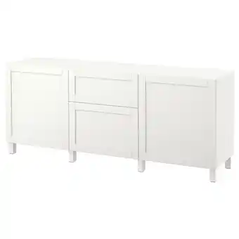 IKEA Bestå kombinacja z szufladami, biały/hanviken/stubbarp biały, 180x42x74 cm oferta