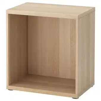 IKEA Bestå obudowa, dąb bejcowany na biało, 60x40x64 cm oferta