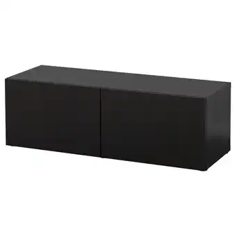 IKEA Bestå szafka z drzwiczkami, czarnybrąz/lappviken czarnybrąz, 120x42x38 cm oferta