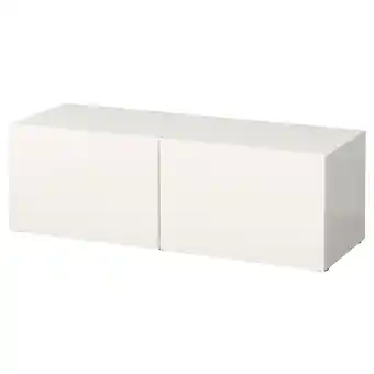 IKEA Bestå szafka z drzwiczkami, biały/selsviken połysk/biel, 120x42x38 cm oferta