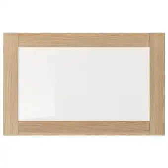 IKEA Sindvik drzwi szklane, dąb bejcowany na biało/szkło bezbarwne, 60x38 cm oferta