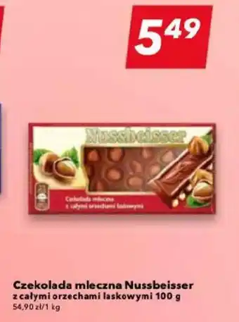 Lewiatan Czekolada mleczna Nussbeisser 100 g oferta
