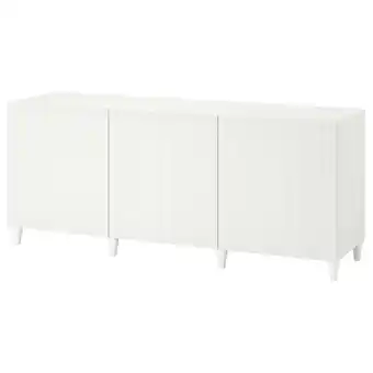 IKEA Bestå kombinacja z drzwiami, biały/sutterviken/kabbarp biały, 180x42x74 cm oferta