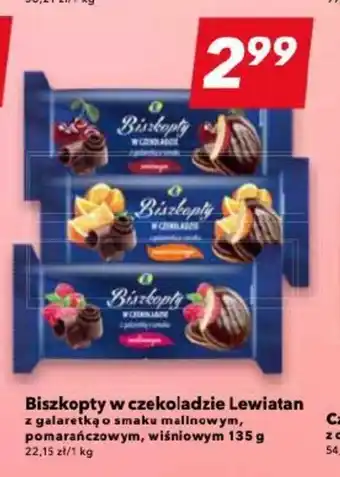 Lewiatan Biszkopty w czekoladzie Lewiatan 135 g oferta