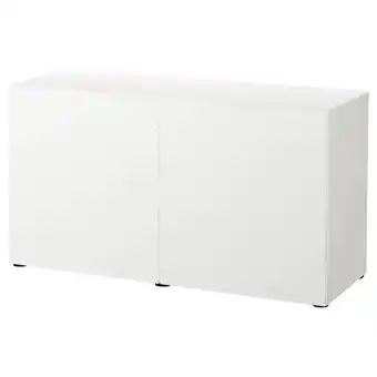 IKEA Bestå kombinacja z drzwiami, biały/lappviken biały, 120x42x65 cm oferta