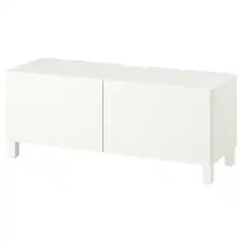 IKEA Bestå ława tv z drzwiami, biały/lappviken/stubbarp biały, 120x42x48 cm oferta