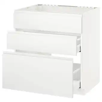 IKEA Metod / maximera sz stj zl+3fr/2szu, biały/voxtorp matowy biały, 80x60 cm oferta