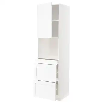 IKEA Metod / maximera sza do mikr komb drzw/3szu, biały enköping/biały imitacja drewna, 60x60x220 cm oferta