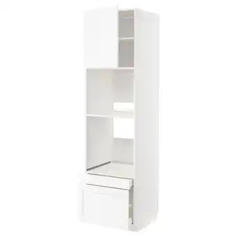 IKEA Metod / maximera w sz n pie/pie kom dr/2 szu, biały enköping/biały imitacja drewna, 60x60x220 cm oferta