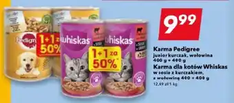 Lewiatan Karma Pedigree / Karma dla kotów Whiskas 400 + 400 g oferta