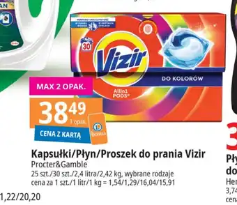 E.Leclerc Kapsułki/Płyn/Proszek do prania Vizir oferta