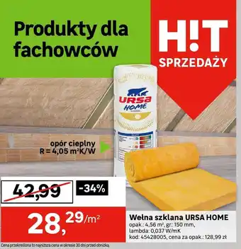 Leroy Merlin Wełna szklana ursa oferta
