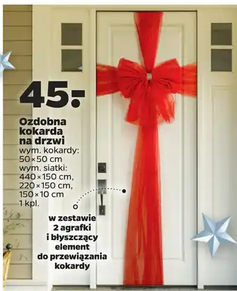 Netto Ozdobna kokarda na drzwi oferta