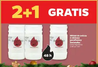 Netto Wkład do zniczy 2-dniowy parafinowy światełko oferta