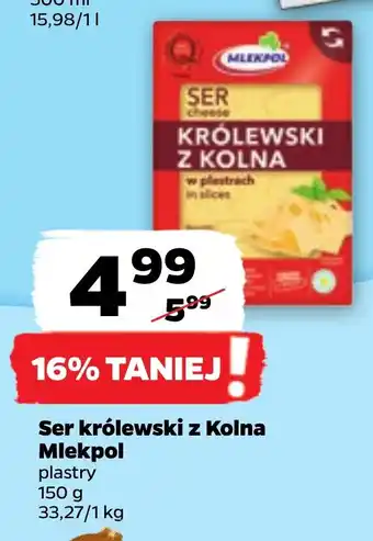 Netto Ser królewski z Kolna Mlekpol 150 g oferta